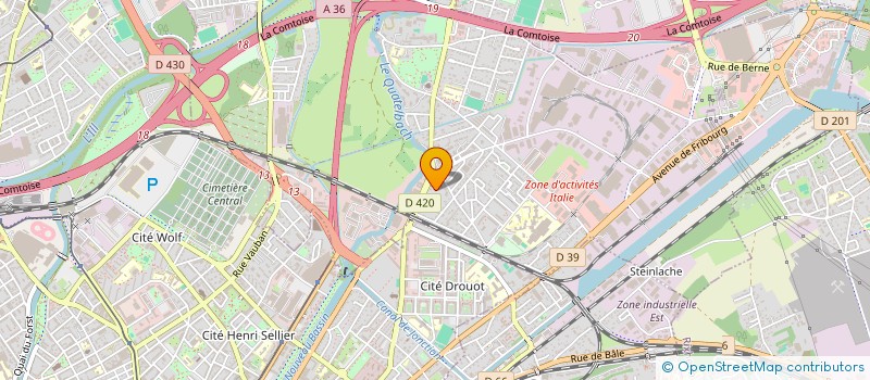 localisation de l'entreprise SCI NAPP  ILLZACH