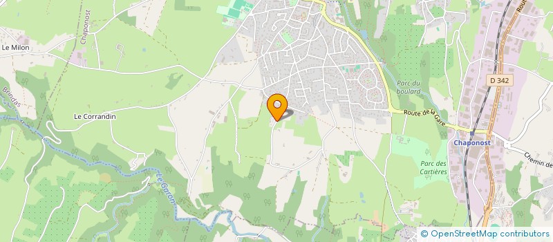 localisation de l'entreprise SCI  NARA  CHAPONOST