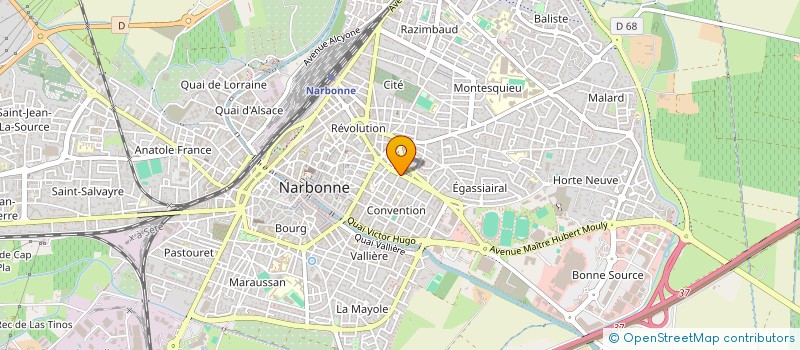 localisation de l'entreprise SCI NARBONNE 2000 à NARBONNE