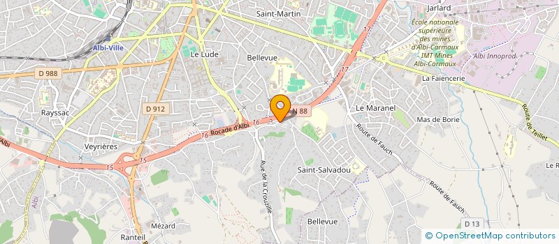 localisation de l'entreprise SCI NARBONNE 23  ALBI