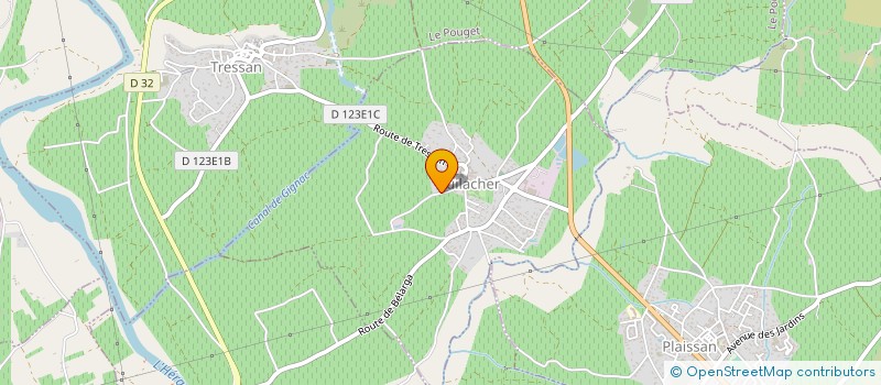 localisation de l'entreprise SCI NARBONNE & CO.  PUILACHER