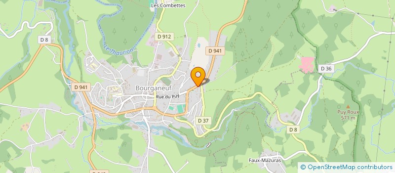 localisation de l'entreprise SCI NARDOU à BOURGANEUF