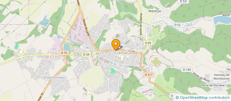 localisation de l'entreprise SCI NARG  CREMIEU