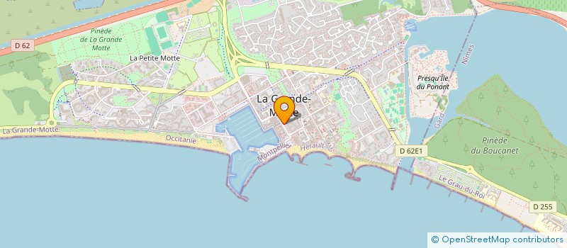 localisation de l'entreprise SCI NARJISSE  LA GRANDE-MOTTE