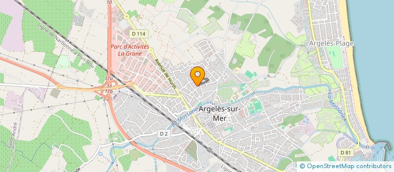 localisation de l'entreprise SCI NAROPHIL  ARGELES-SUR-MER