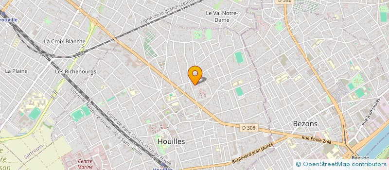 localisation de l'entreprise SCI NARQUIN IMMOBILIER  HOUILLES