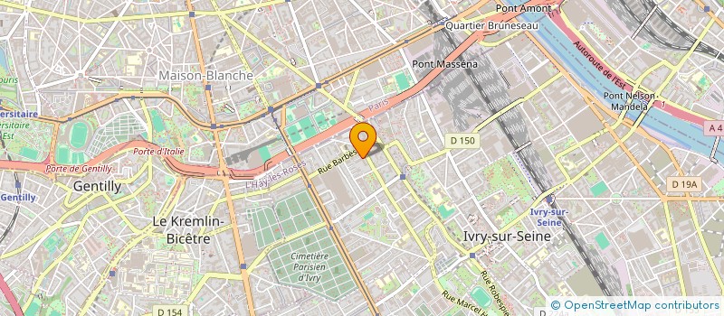 localisation de l'entreprise SCI NART  IVRY-SUR-SEINE