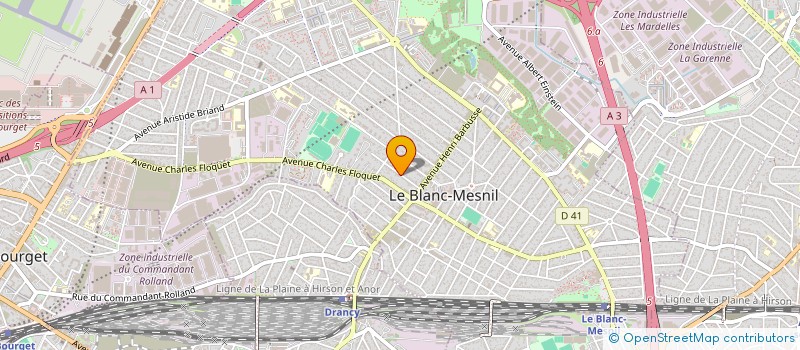 localisation de l'entreprise SCI NARU à LE BLANC-MESNIL