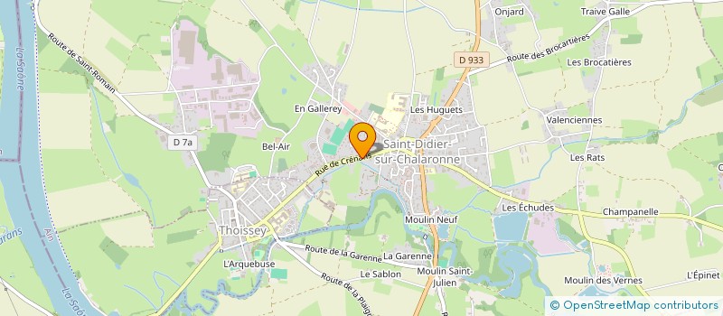 localisation de l'entreprise SCI NARVAL  SAINT-DIDIER-SUR-CHALARONNE