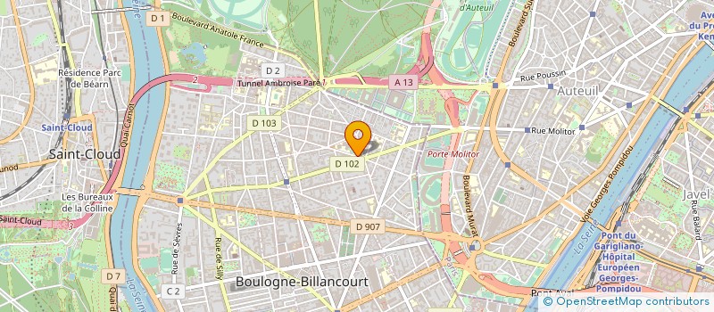 localisation de l'entreprise SCI NASE à BOULOGNE-BILLANCOURT