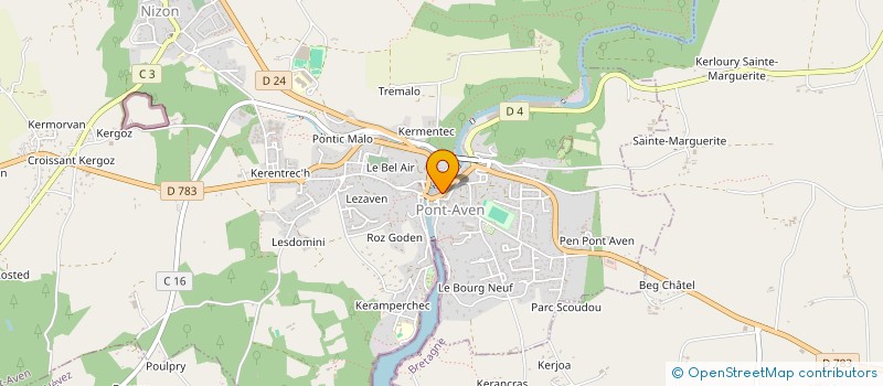 localisation de l'entreprise SCI NASELO  PONT-AVEN