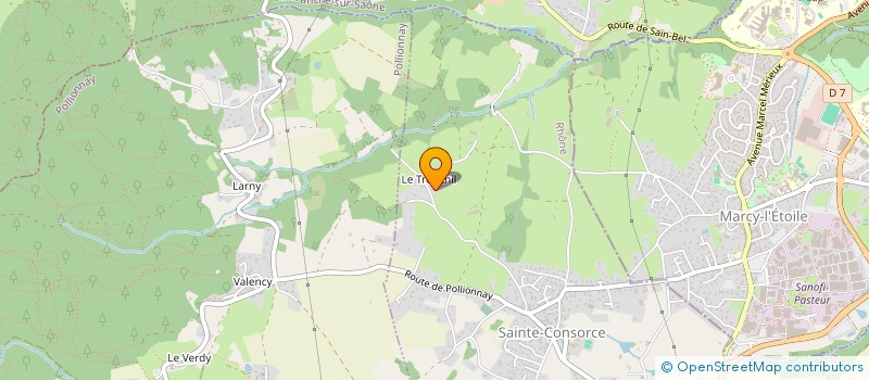 localisation de l'entreprise SCI NASOLI  SAINTE-CONSORCE