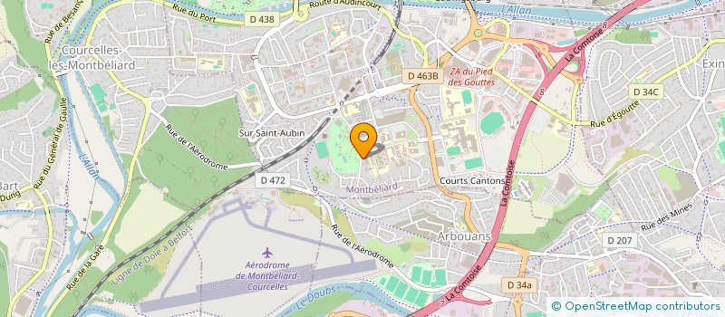 localisation de l'entreprise SCI NASSIB  MONTBELIARD