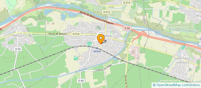 localisation de l'entreprise SCI NASSMO  MILLAS