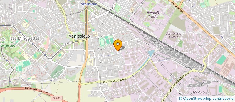 localisation de l'entreprise SCI NATAF  VENISSIEUX