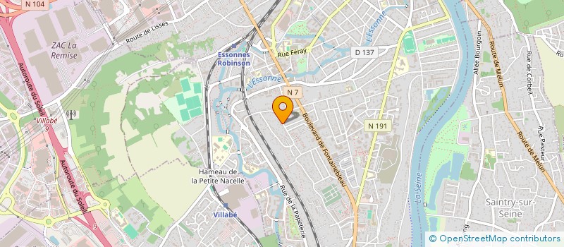 localisation de l'entreprise SCI NATAN DARBLAY à CORBEIL-ESSONNES