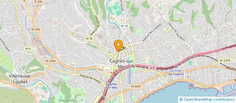 localisation de l'entreprise SCI NATANEL à CAGNES-SUR-MER