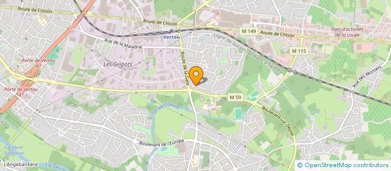 localisation de l'entreprise SCI NATAYAN  VERTOU