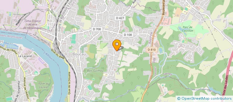 localisation de l'entreprise SCI NATCHA  BOUCAU