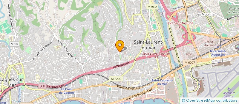 localisation de l'entreprise SCI NATCRIS à SAINT-LAURENT-DU-VAR