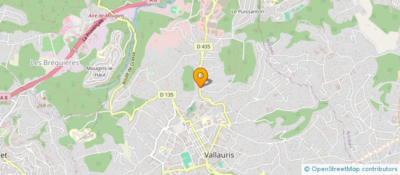 localisation de l'entreprise SCI NATCRIS à VALLAURIS