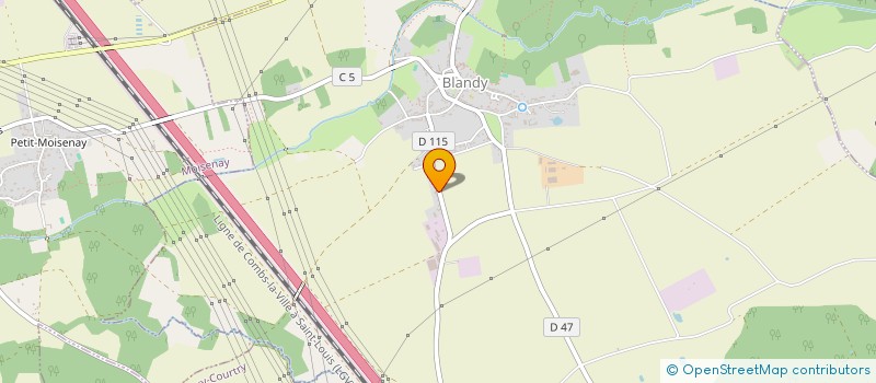 localisation de l'entreprise SCI NATED  BLANDY