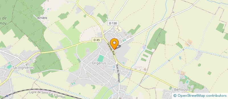 localisation de l'entreprise SCI NATEL  ORGERUS