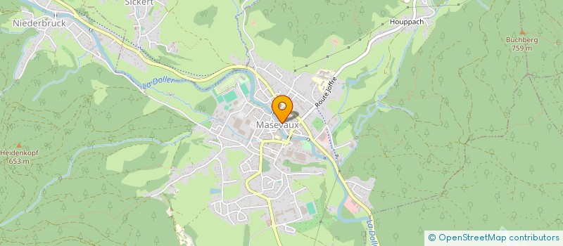 localisation de l'entreprise SCI NATEL  MASEVAUX-NIEDERBRUCK