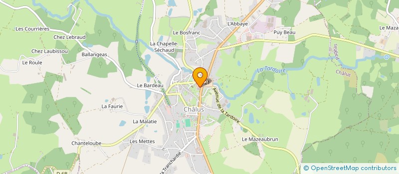 localisation de l'entreprise SCI NATEO à CHALUS