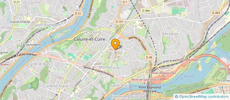 localisation de l'entreprise SCI NATEPI  CALUIRE-ET-CUIRE