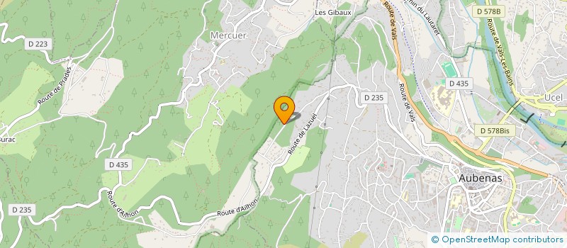 localisation de l'entreprise SCI NATERE à AUBENAS