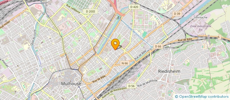 localisation de l'entreprise SCI NATETCLO  MULHOUSE