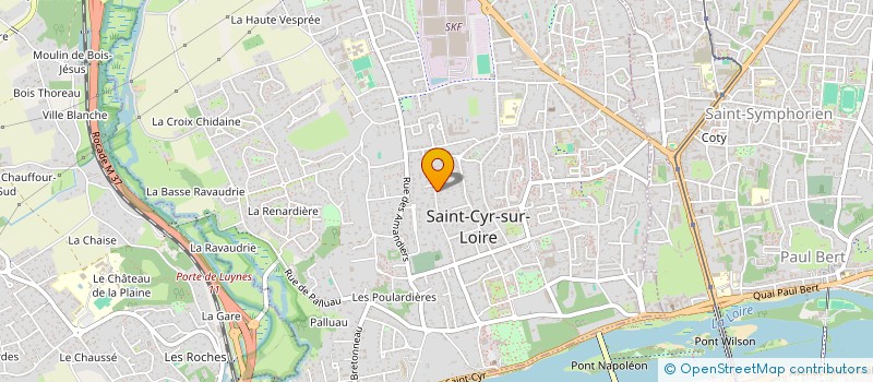 localisation de l'entreprise SCI NATEVA à SAINT-CYR-SUR-LOIRE