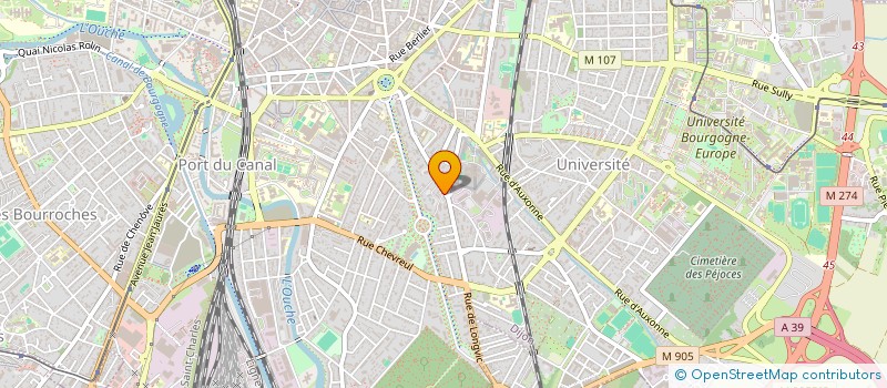 localisation de l'entreprise SCI NATEX à DIJON