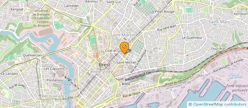 localisation de l'entreprise SCI NATFLO  BREST