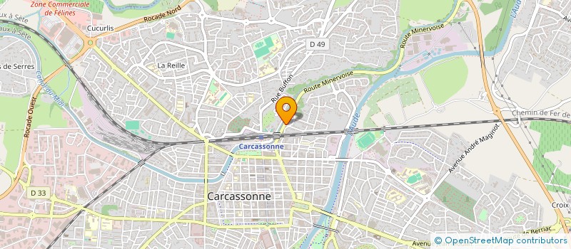 localisation de l'entreprise SCI NATFLOR à CARCASSONNE