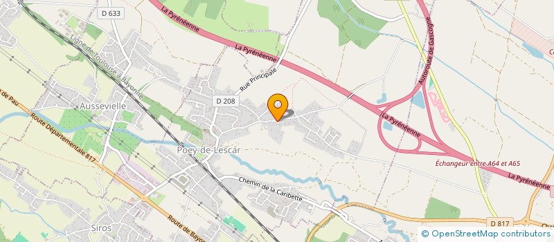 localisation de l'entreprise SCI NATHA  POEY-DE-LESCAR