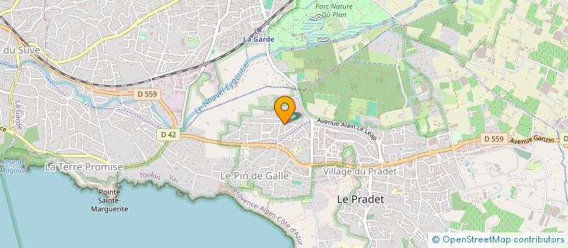 localisation de l'entreprise SCI NATHAEL  LE PRADET