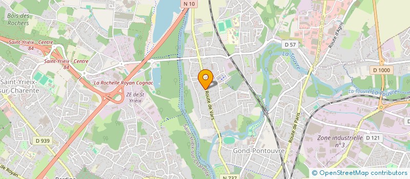 localisation de l'entreprise SCI NATHALIE  GOND PONTOUVRE