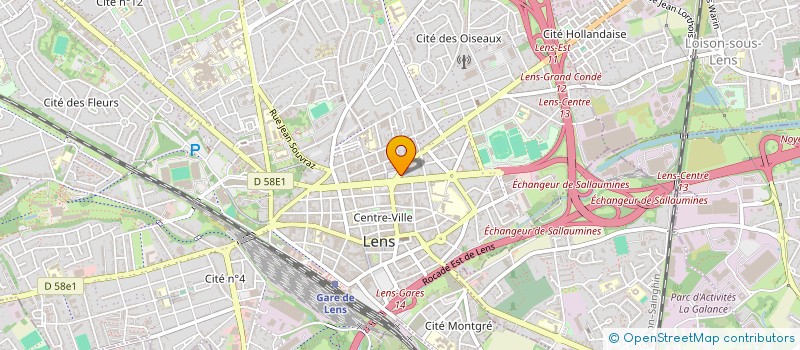 localisation de l'entreprise SCI NATHALIE  LENS