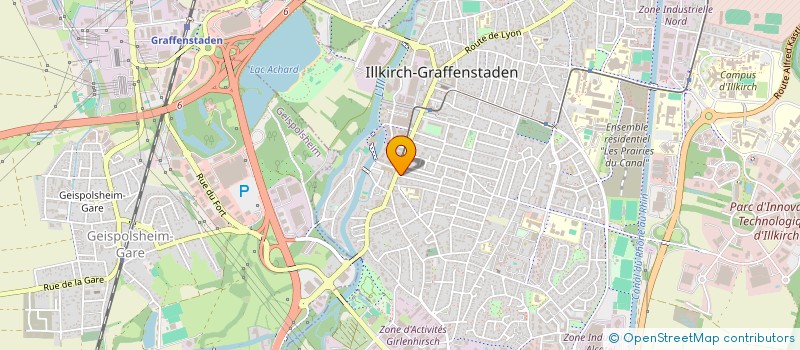 localisation de l'entreprise SCI NATHALIE  ILLKIRCH-GRAFFENSTADEN