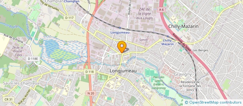 localisation de l'entreprise SCI NATHALIE  LONGJUMEAU