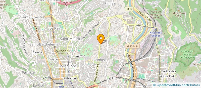 localisation de l'entreprise SCI NATHALIE  NICE