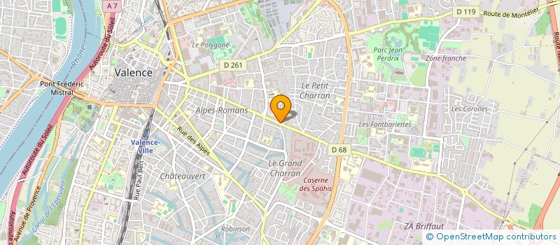 localisation de l'entreprise SCI NATHALIE  VALENCE