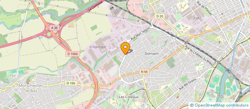 localisation de l'entreprise SCI NATHALIE & JEROME  MULHOUSE