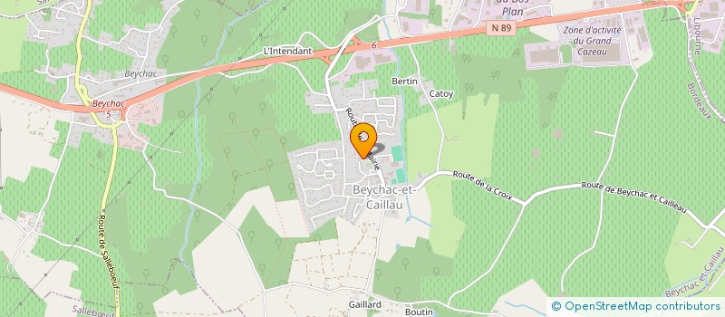 localisation de l'entreprise SCI NATHALIE RIBIERE ET FILS  BEYCHAC-ET-CAILLAU