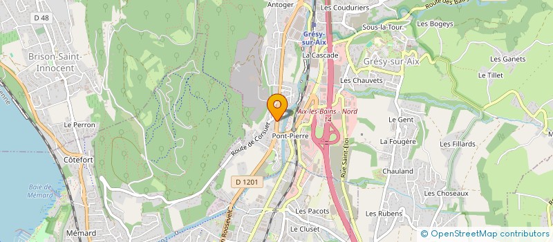 localisation de l'entreprise SCI NATHAN  GRESY-SUR-AIX