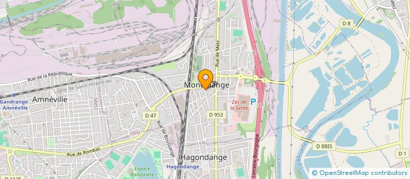 localisation de l'entreprise SCI NATHAN  MONDELANGE