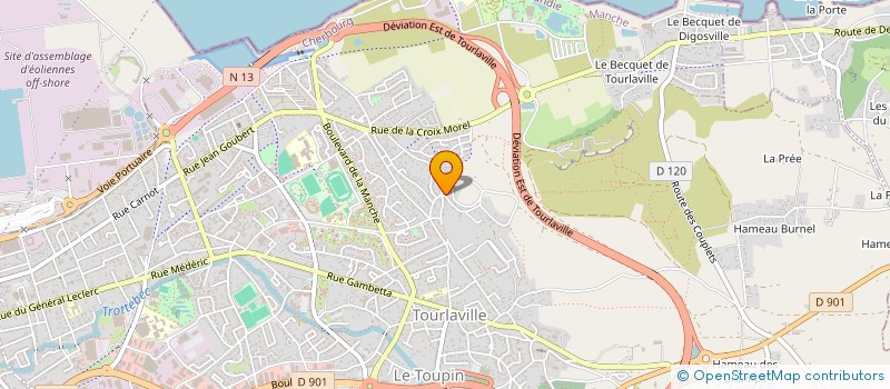 localisation de l'entreprise SCI NATHAN à CHERBOURG-EN-COTENTIN