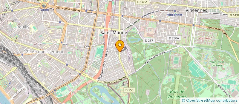 localisation de l'entreprise SCI NATHANN à SAINT-MANDE